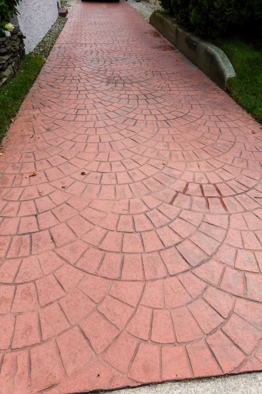 Residential Driveway with Pattern